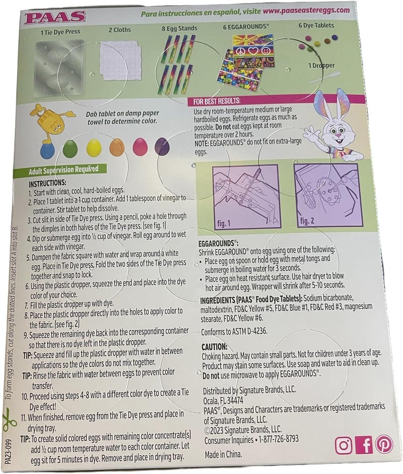 PAAS Tie Dye Easter Egg Decorating Kit - America's Favorite Easter Tradition - Image 2